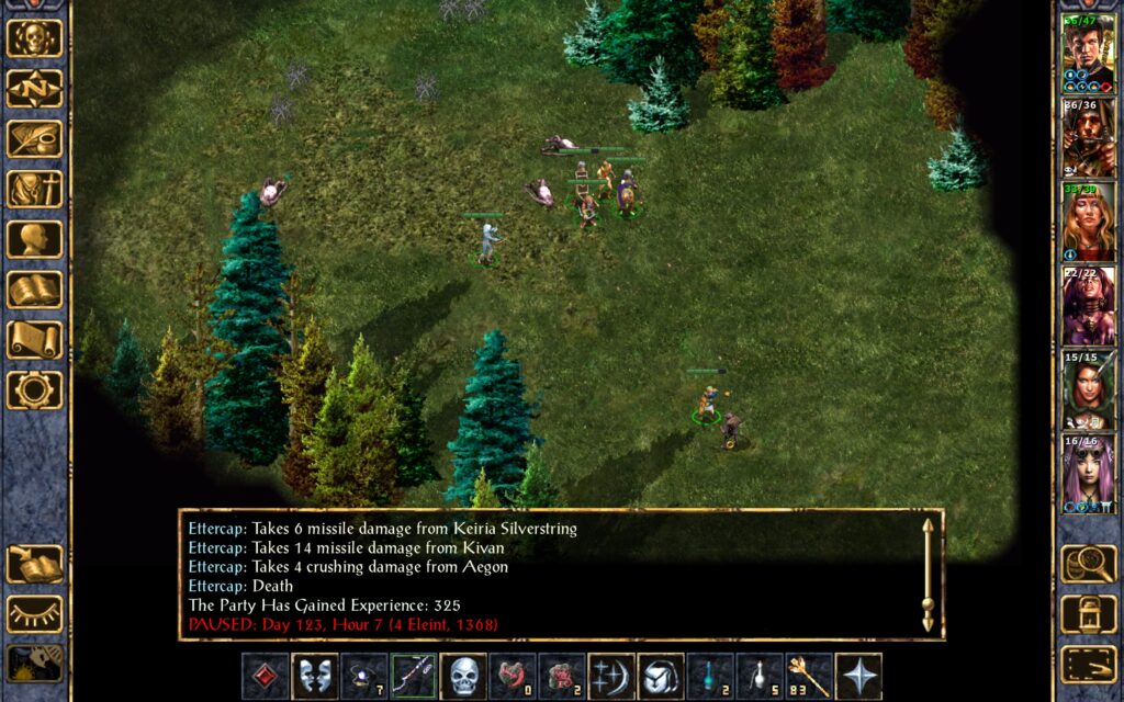 The last ettercap dies.