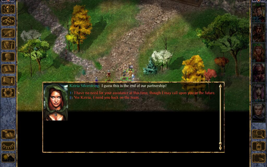 Keiria Silverstring: I guess this is the end of our partnership?