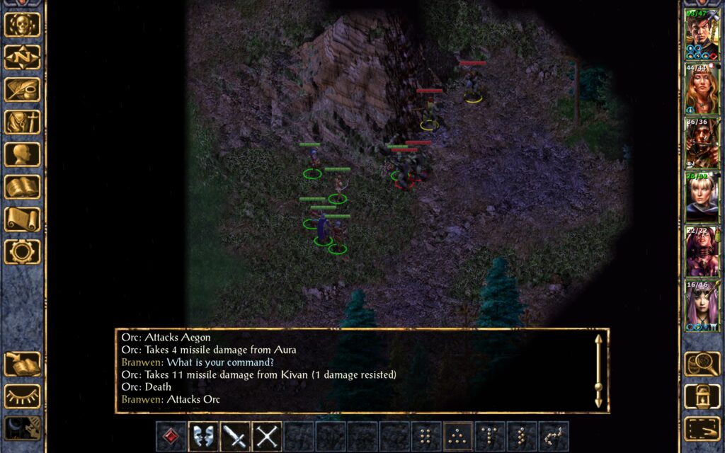 Kivan kills an orc.