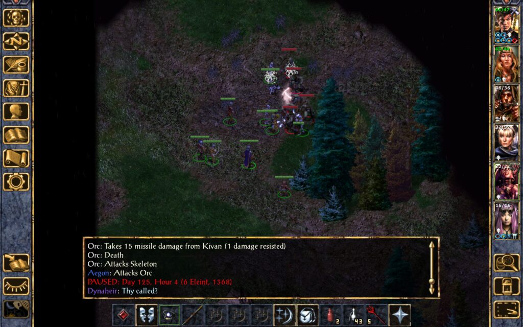 Kivan kills an orc.