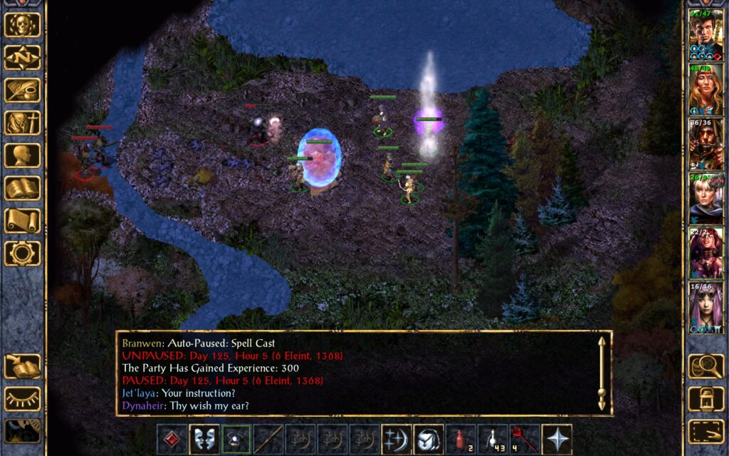 An orc dies, two archers approach. Branwen casts Draw Upon Holy Might.