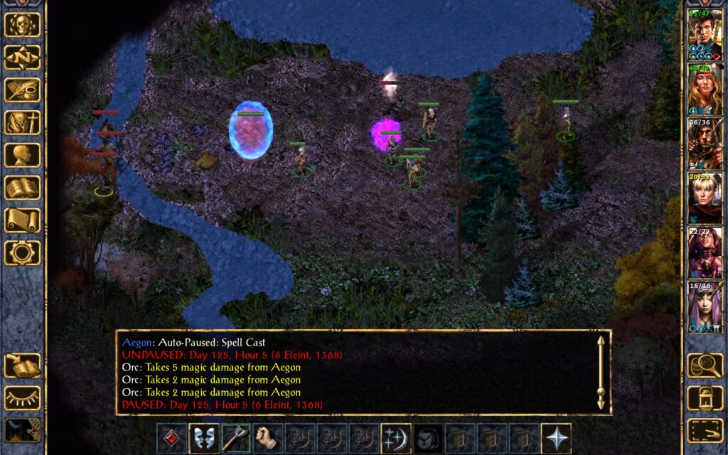 Aegon casts Magic Missiles again.