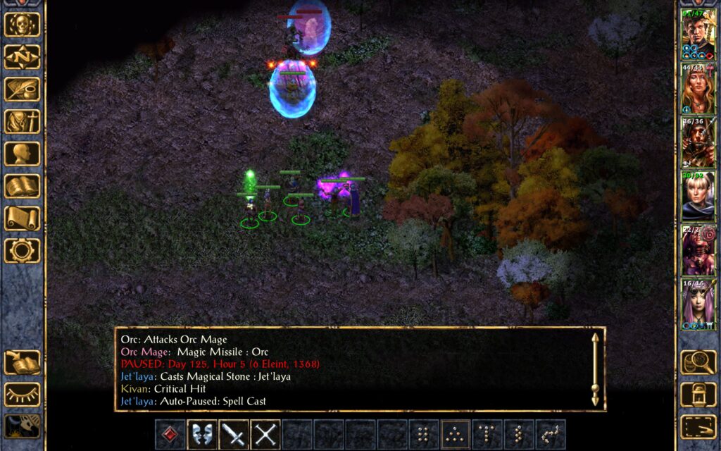 Jet'Laya casts Magical Stones.