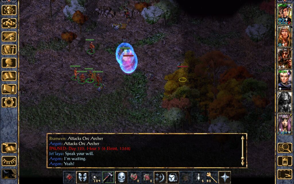 The Troupe kills an orc archer.