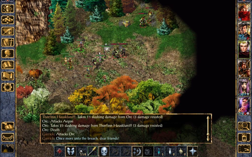 Thorfinn kills the orc chasing Jet'Laya.