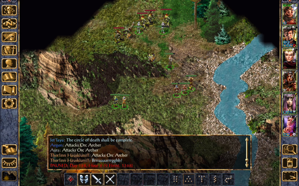 Thorfinn kills the only orc unaffected by Garrick's wand.