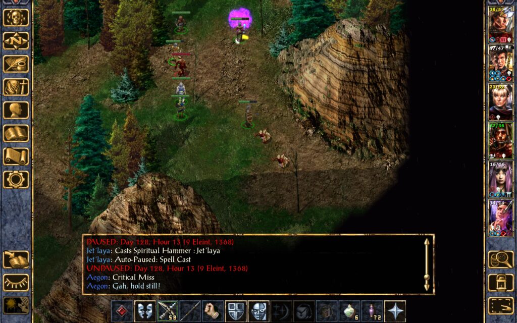 Jet'Laya summons a Spiritual Hammer.
