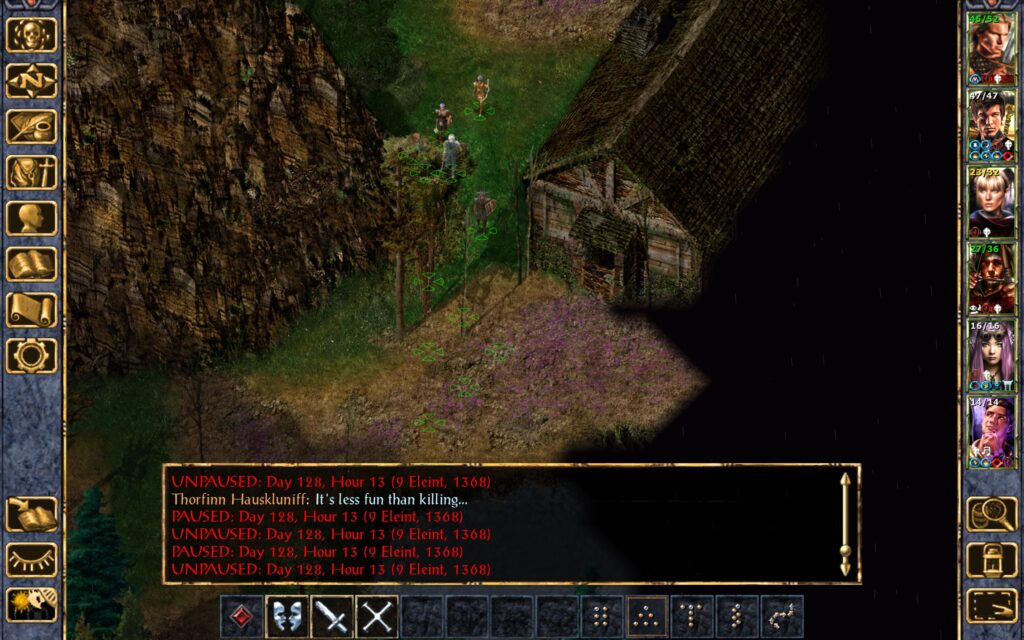 The Troupe finds an abandoned cabin in the woods.