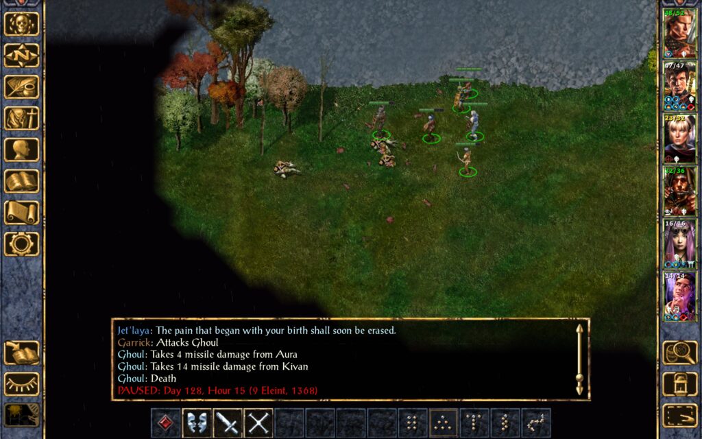 The Troupe slays a group of ghouls.