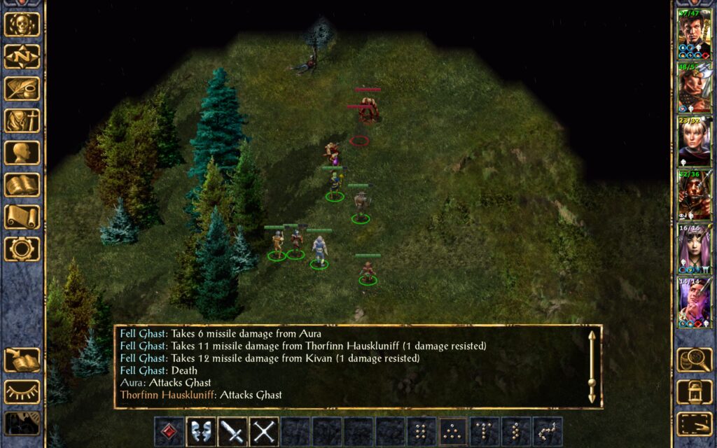 The Troupe kills a ghast.