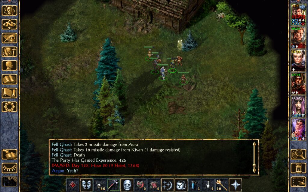 Kivan kills a ghast attacking Aegon.
