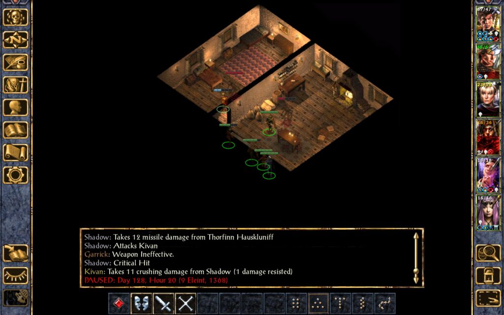Kivan's strength is drained.
