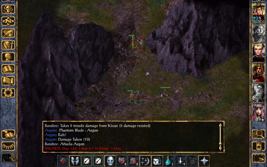 Aegon summons a Phantom Blade. Jet'Laya blesses the party.