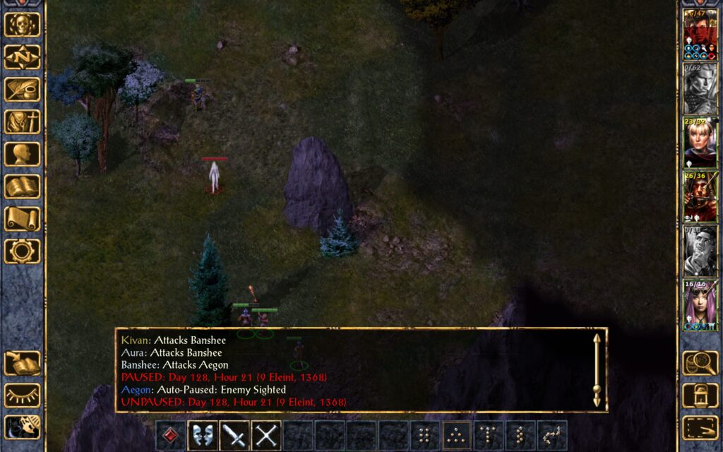Aegon wanders away from the fight.