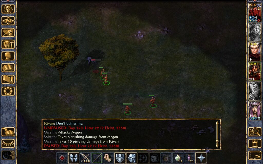 The Troupe kills one last wraith as they leave the forest.