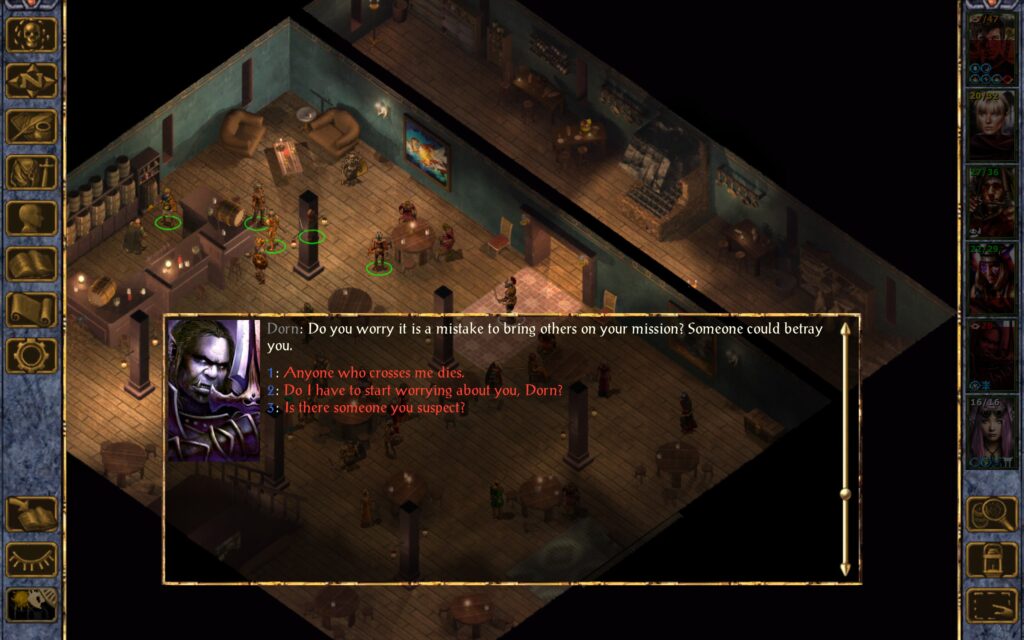 Dorn: Do you worry it is a mistake to bring others on your mission? Someone could betray you.