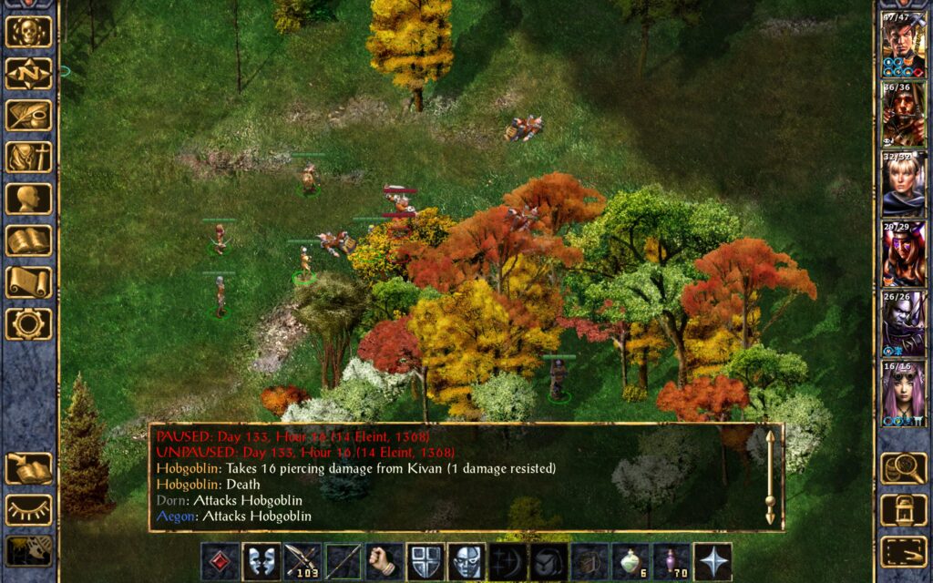 The Troupe fights some hobgoblin bandits.