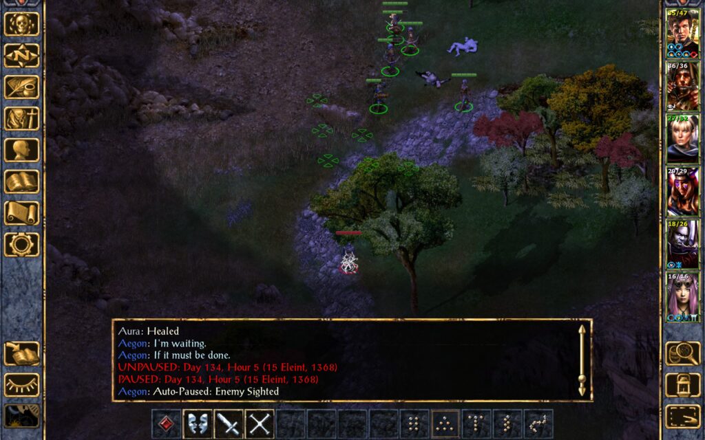The Troupe kills the warriors trapped within the Web.