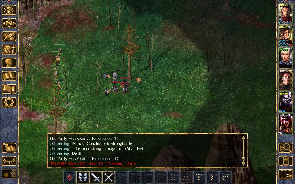 The Troupe slays the gibberlings.
