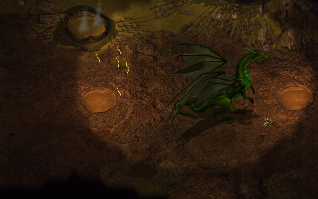 The dragon tears Aegon apart.