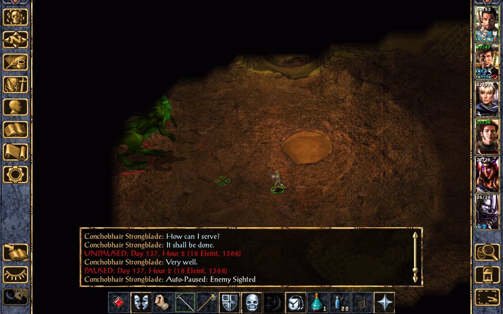 Conchobhair approaches the dragon.